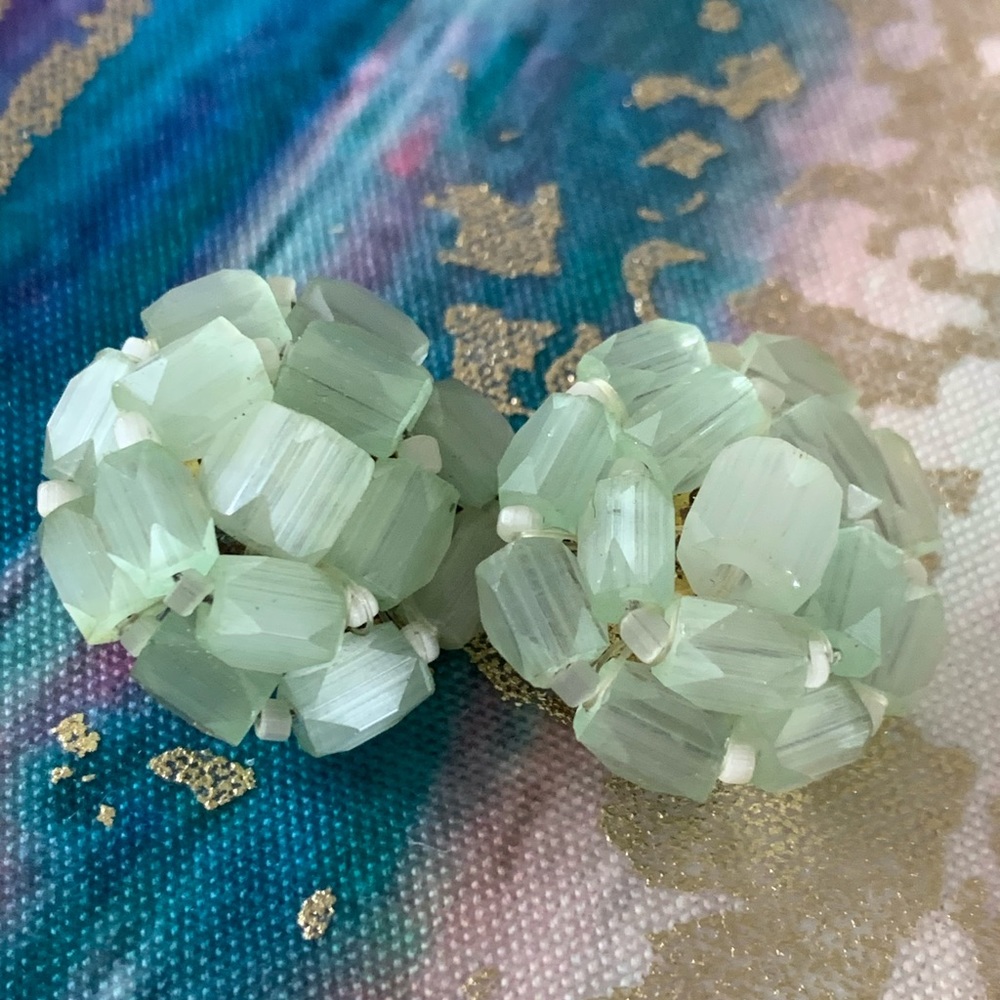 Vintage Light Green Earrings